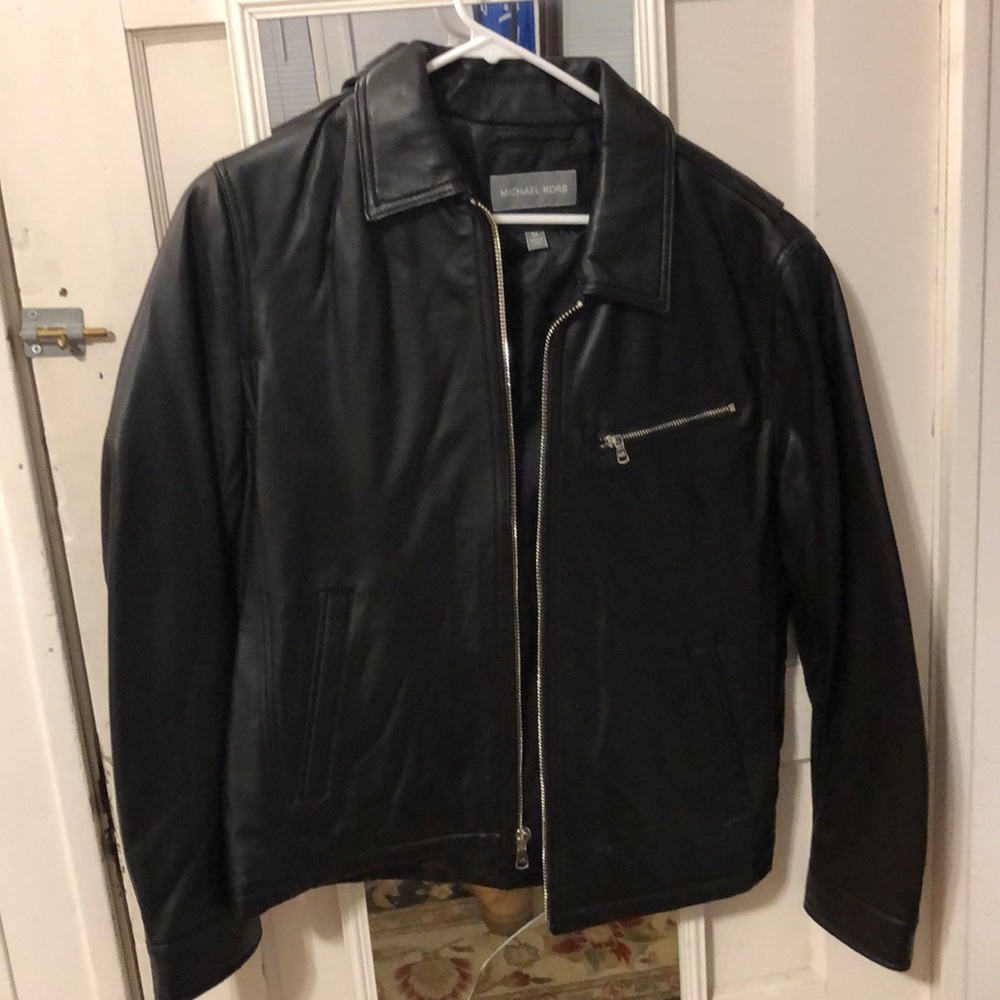 Men’s Michael Kors leather jacket